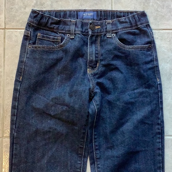 💕 Old Navy Straight Cut Jeans sz12 Adjustable Waist - Picture 1 of 11